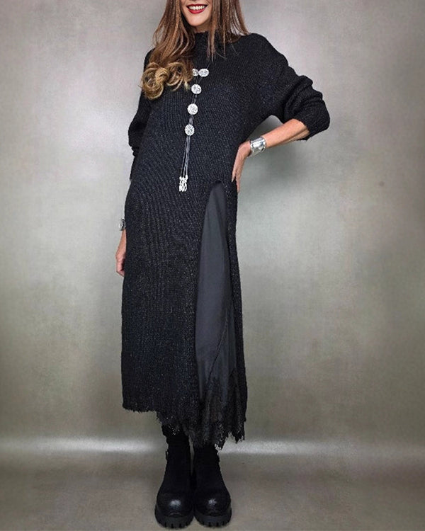 Pull Tendance Décontracté Fendu