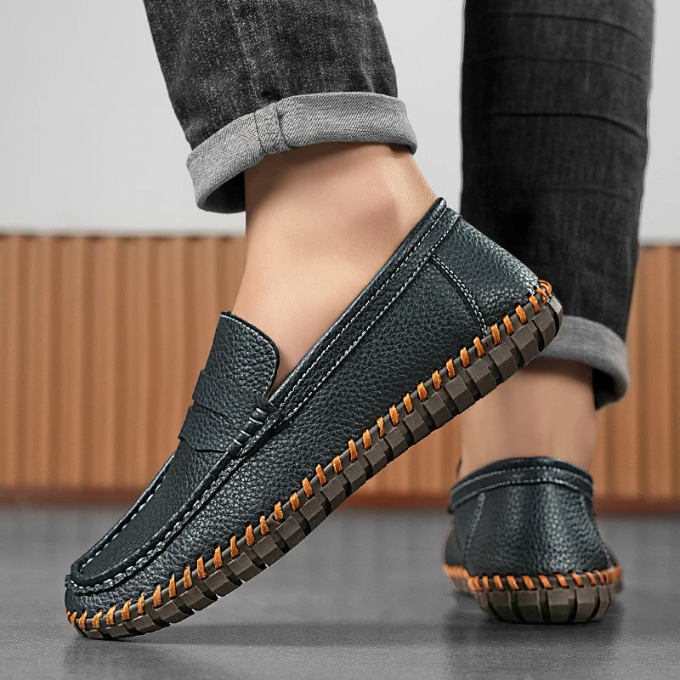 Mocassin Nora en cuir pleine fleur