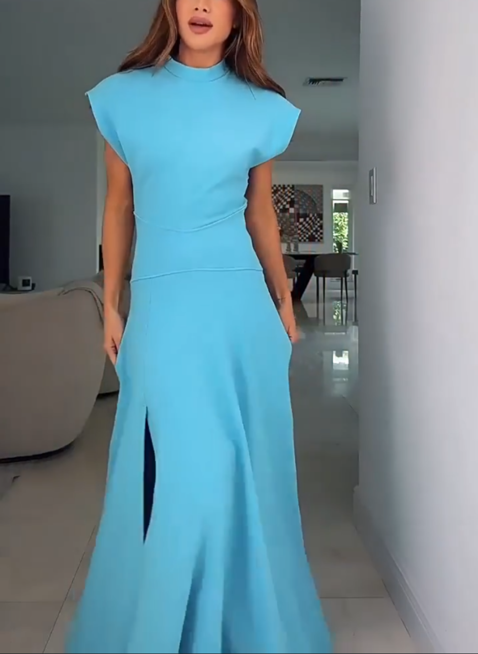 Robe Longue Fendue sur le Côté