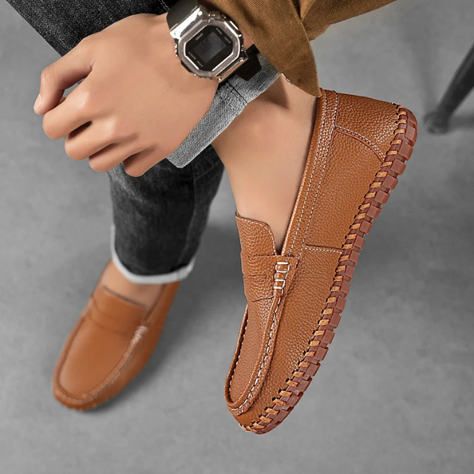 Mocassin Nora en cuir pleine fleur