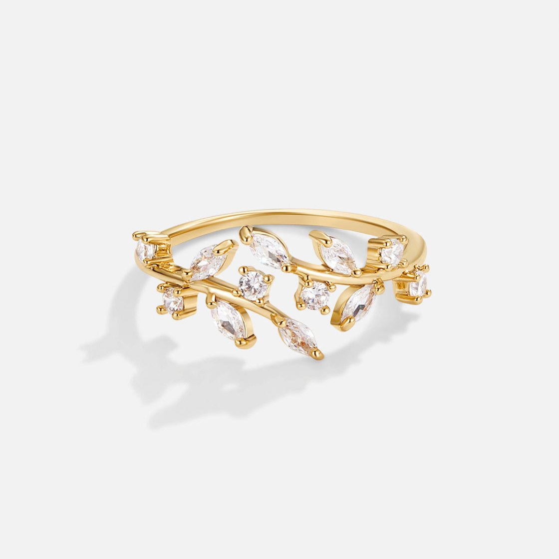 Bague Vigne cristal or 18K