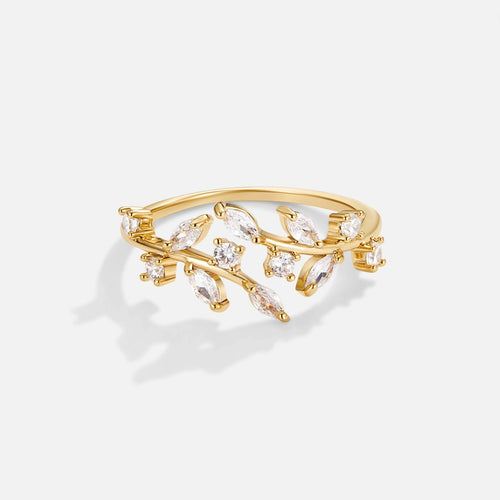 Bague Vigne cristal or 18K