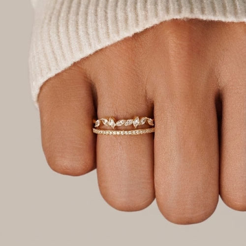 Bague Mia Cristal Or 18K