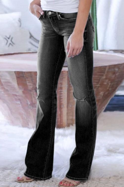 Jean Taille Basse Extensible Style 70's