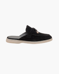Mule Saint-Tropez en suède noir — vue principale
