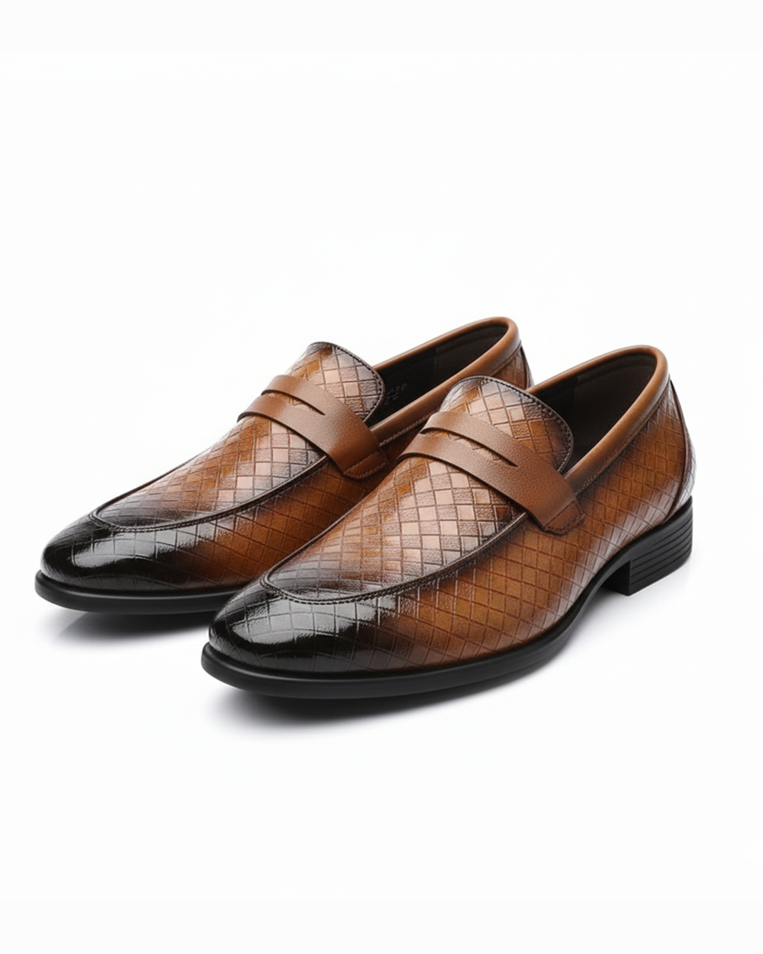 Les mocassins en cuir tressé Corté