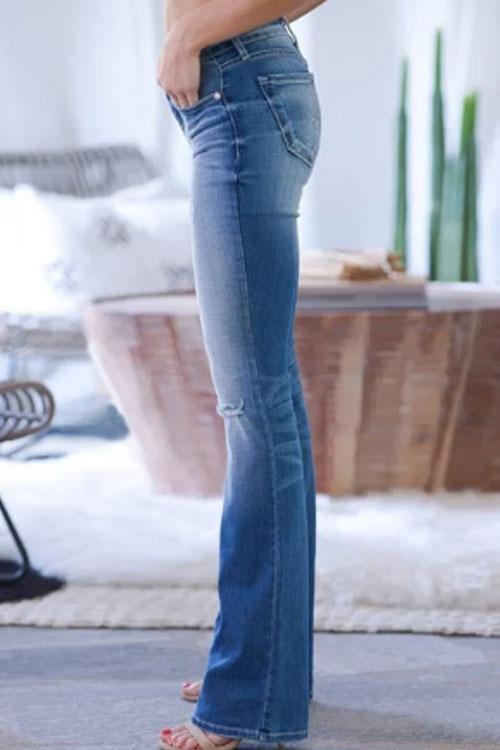 Jean Taille Basse Extensible Style 70's