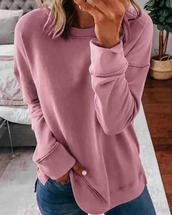 T-Shirt en Coton Uni Classique