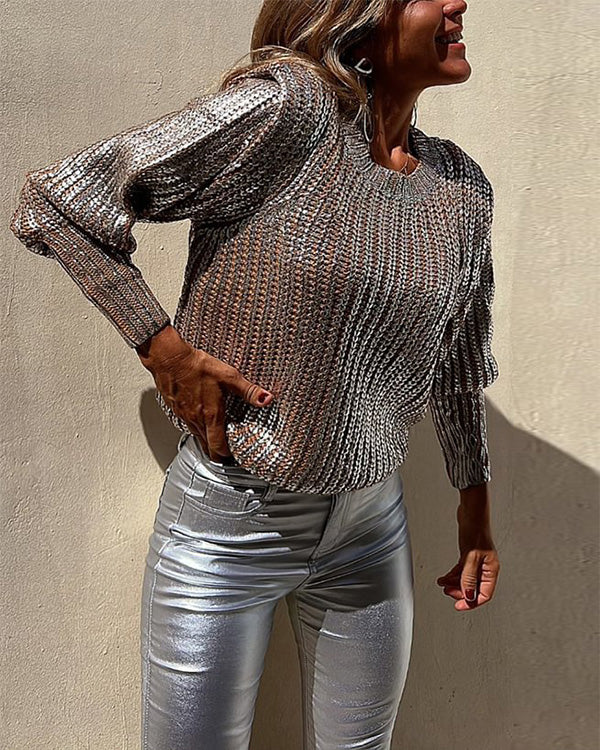Legging Effet Métallique
