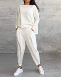 Ensemble T-Shirt Style Tailleur et Pantalon Crayon