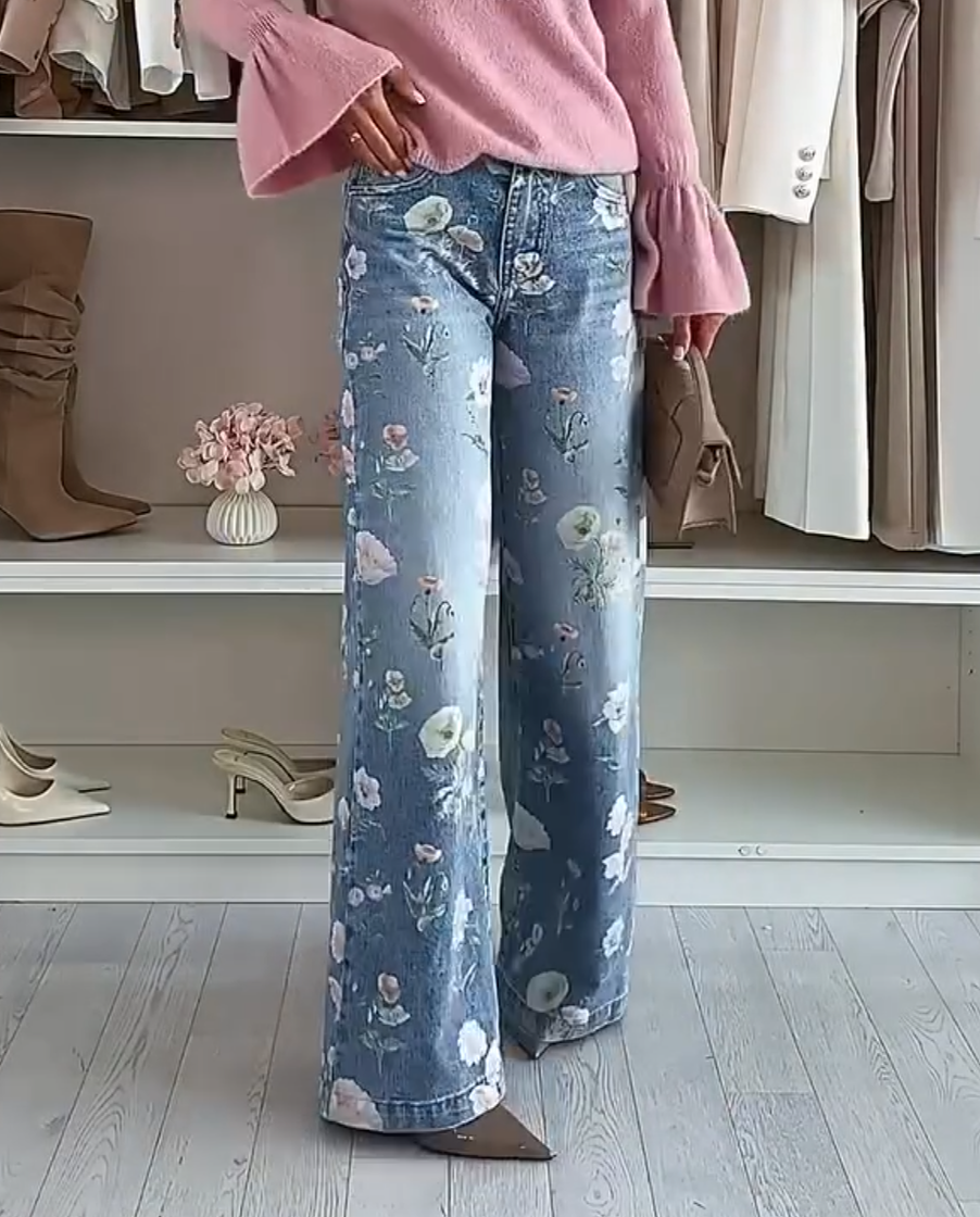 Jean Large Fleuri