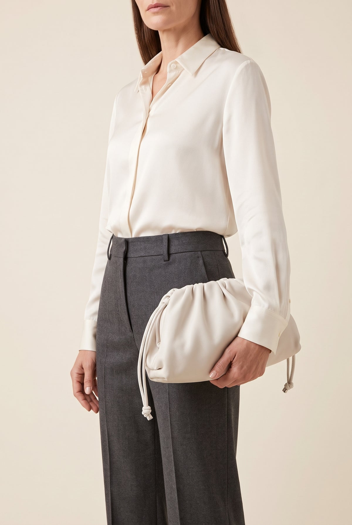 Bellina Faux Leather Crossbody Bag — On-Model View