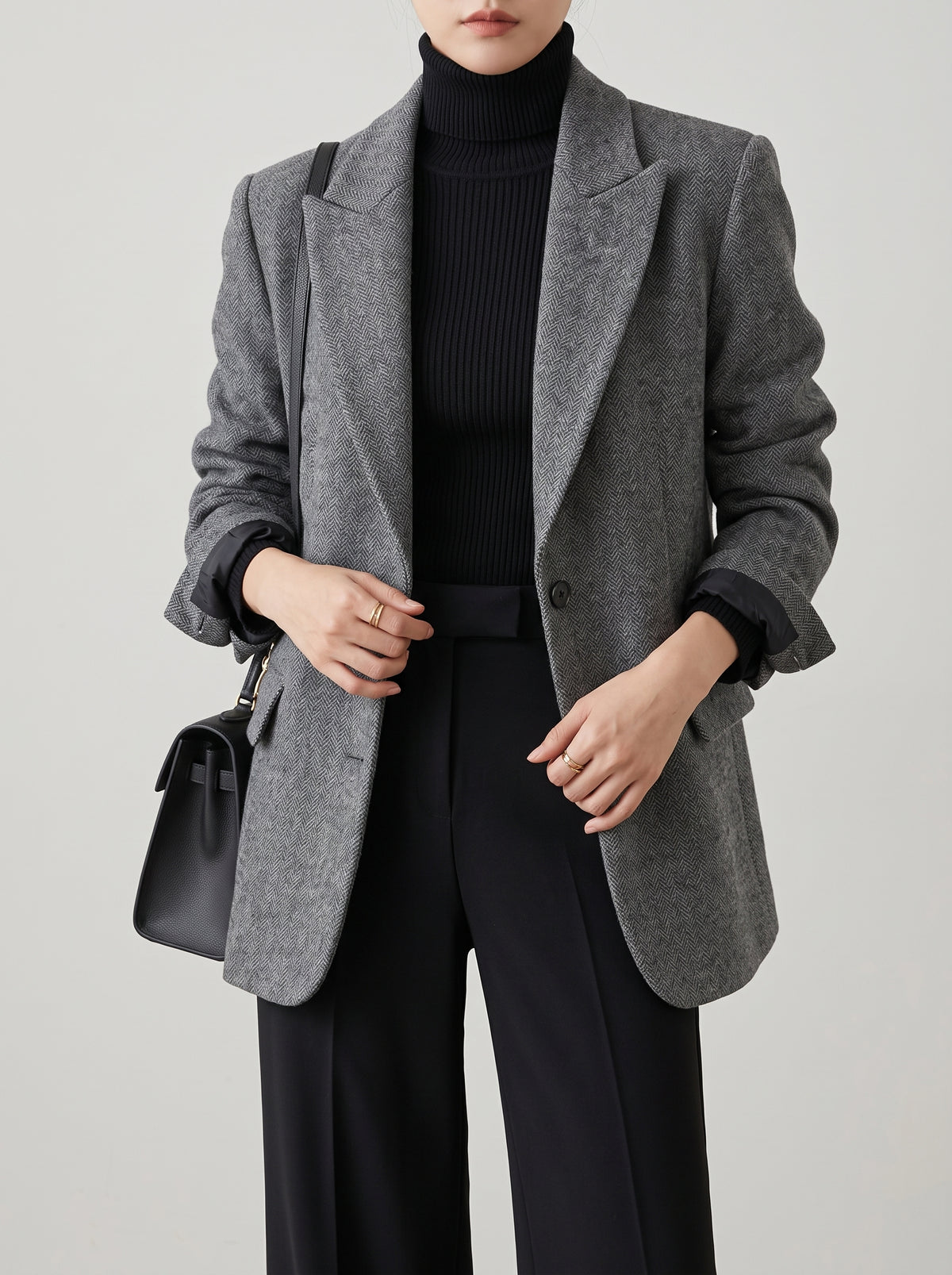 Belle Oversized Blazer - Grey