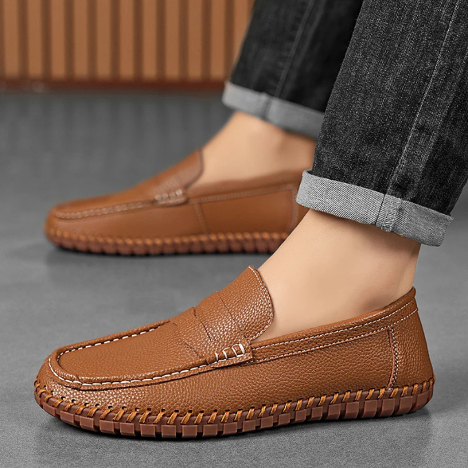 Mocassin Nora en cuir pleine fleur