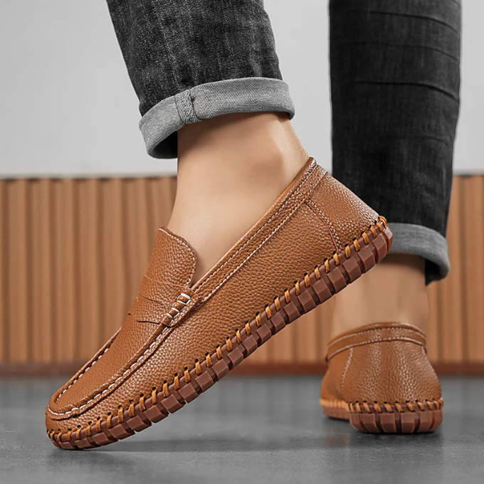 Mocassin Nora en cuir pleine fleur