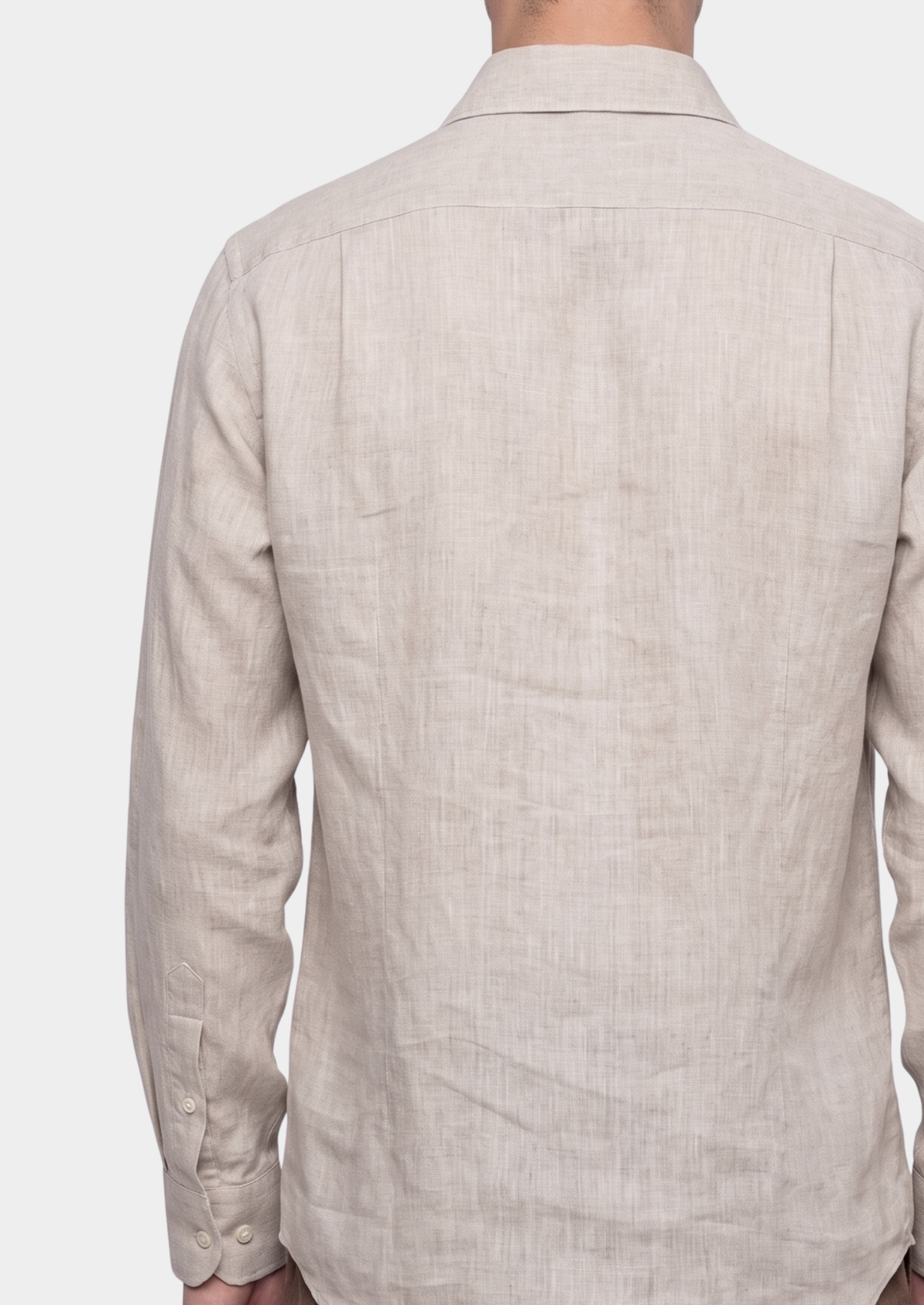 Chemise côtière Amalfi beige clair