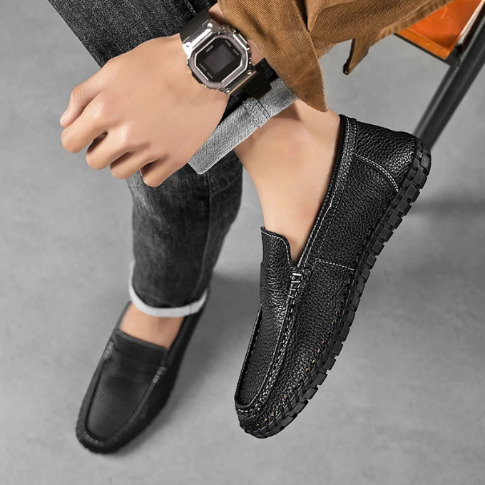 Mocassin Nora en cuir pleine fleur