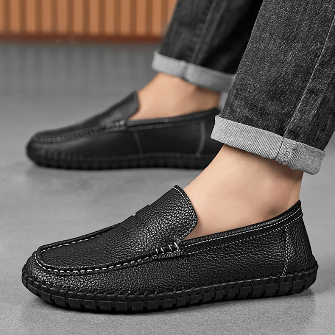 Mocassin Nora en cuir pleine fleur