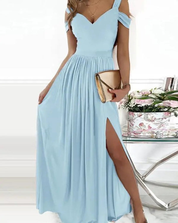 Robe de Soirée Longue, Épaule Asymétrique