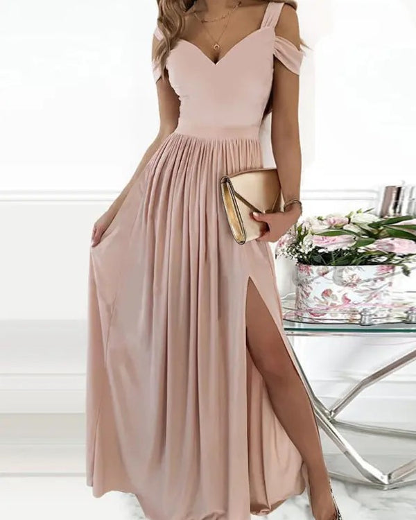 Robe de Soirée Longue, Épaule Asymétrique