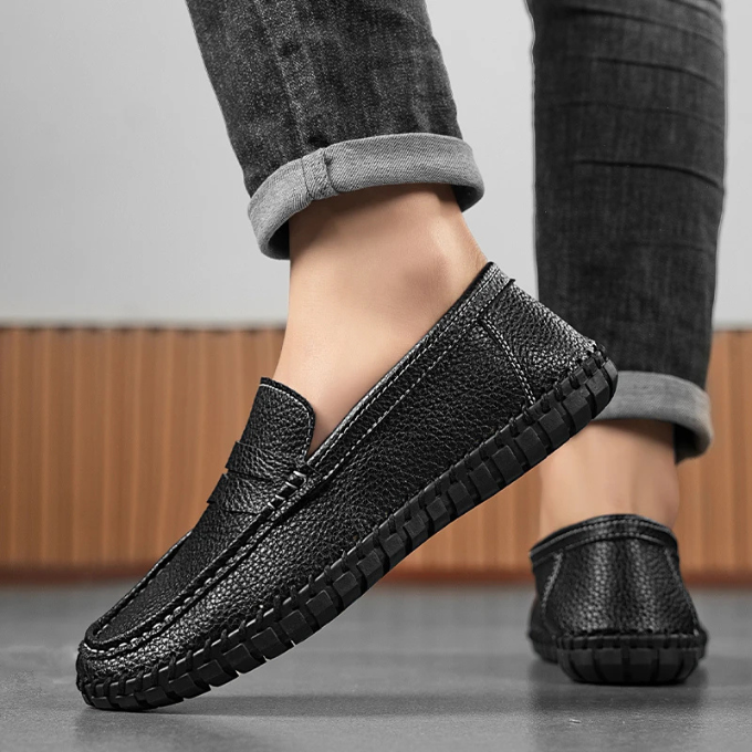 Mocassin Nora en cuir pleine fleur