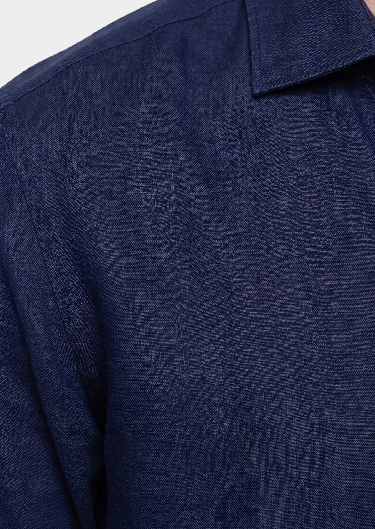 Chemise côtière Amalfi bleu marine
