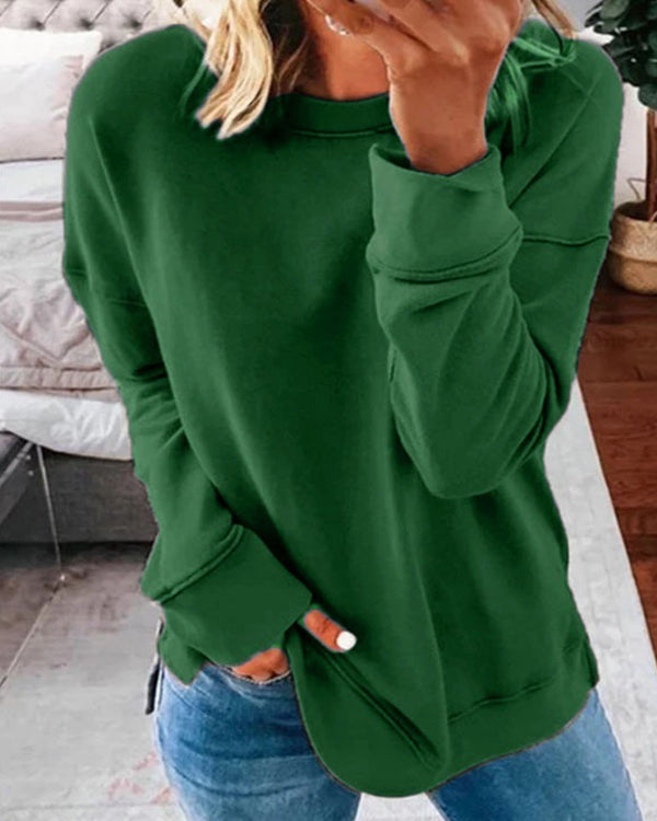 T-Shirt en Coton Uni Classique