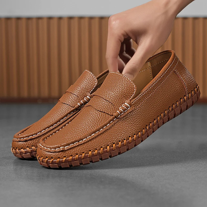 Mocassin Nora en cuir pleine fleur