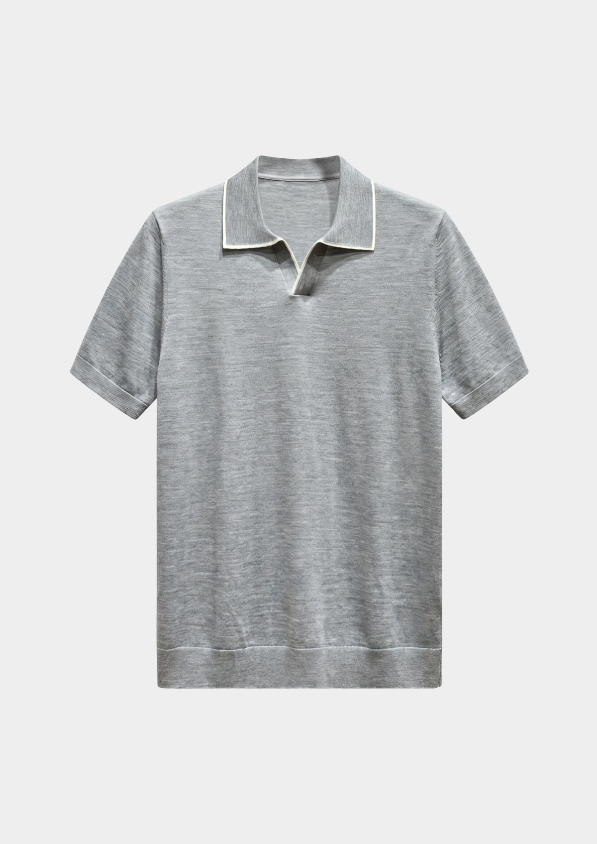 Polo léger Ellis gris clair