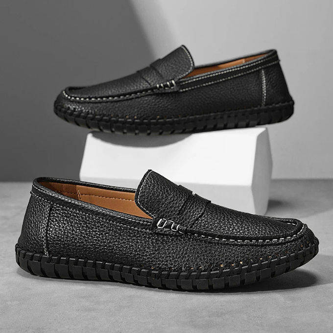 Mocassin Nora en cuir pleine fleur
