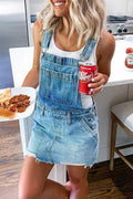 Robe Salopette en Denim, Style Cool