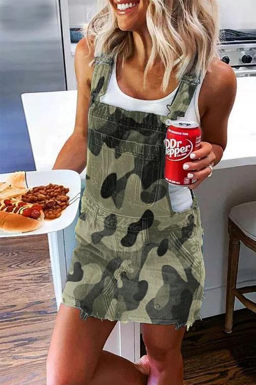 Robe Salopette en Denim, Style Cool