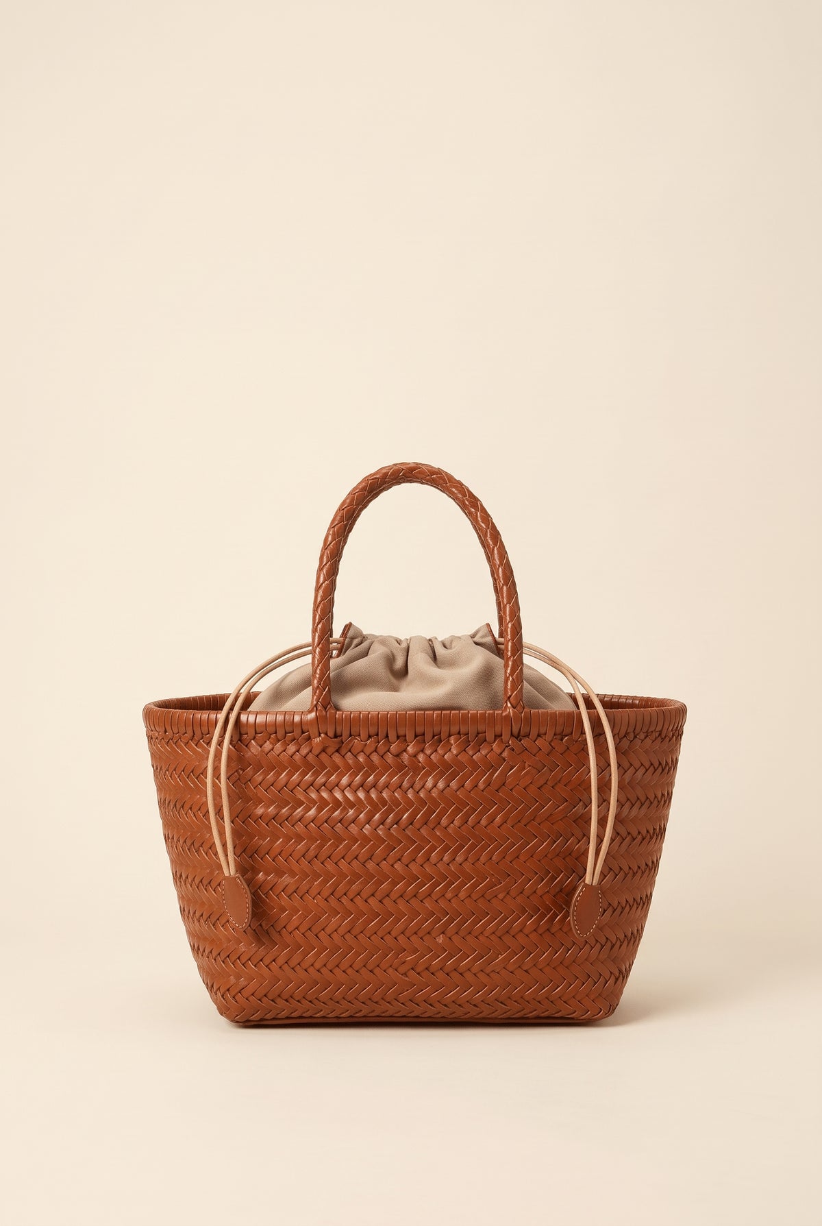 Anais Woven Cowhide Leather Tote
