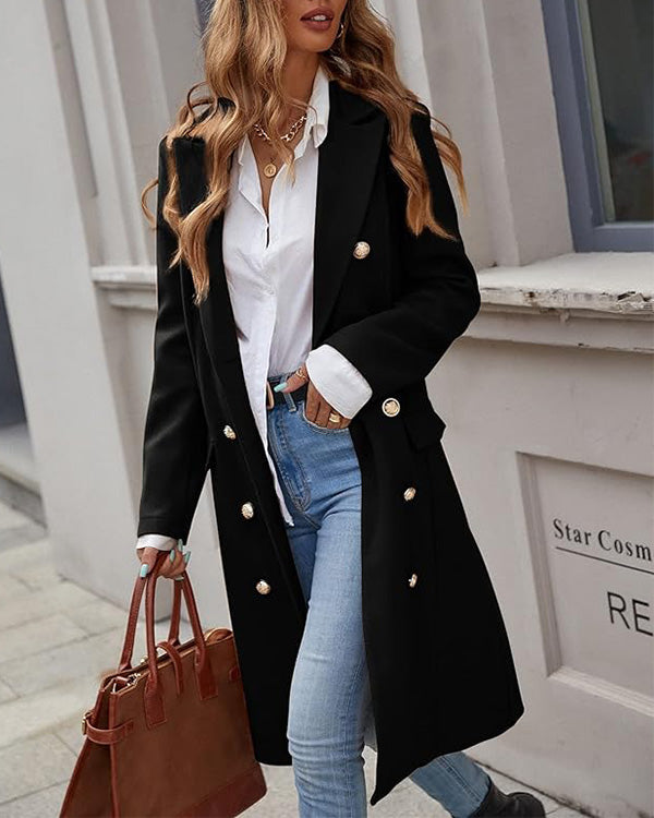 Pardessus Croisé à Revers, Style Français