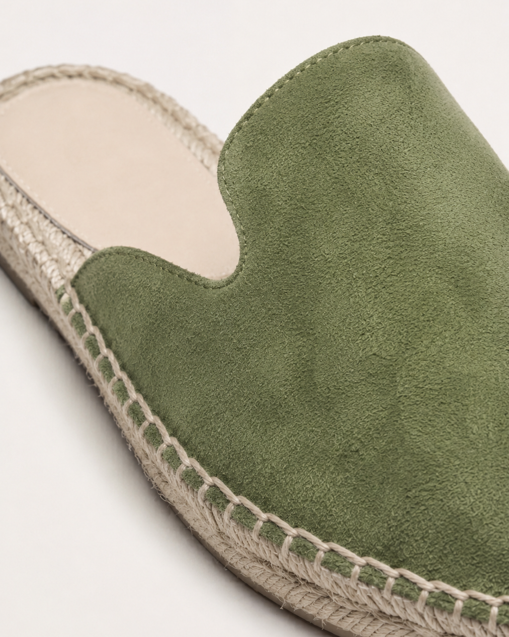 Mule Cap-Ferrat vert — détail