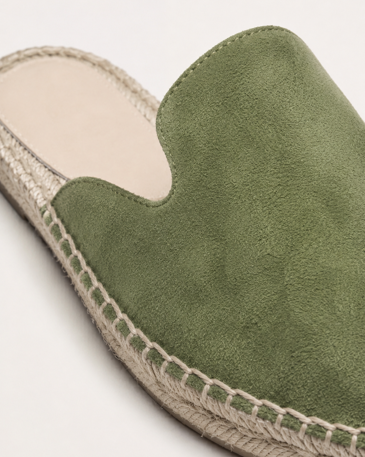 Mule Cap-Ferrat vert — détail