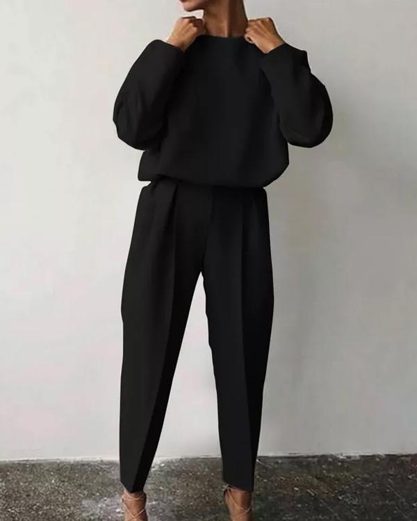 Ensemble T-Shirt Style Tailleur et Pantalon