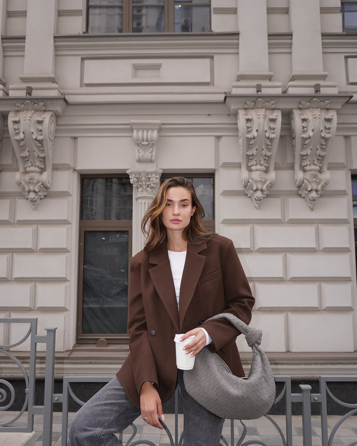 Le Sac Silva Daim — Gris