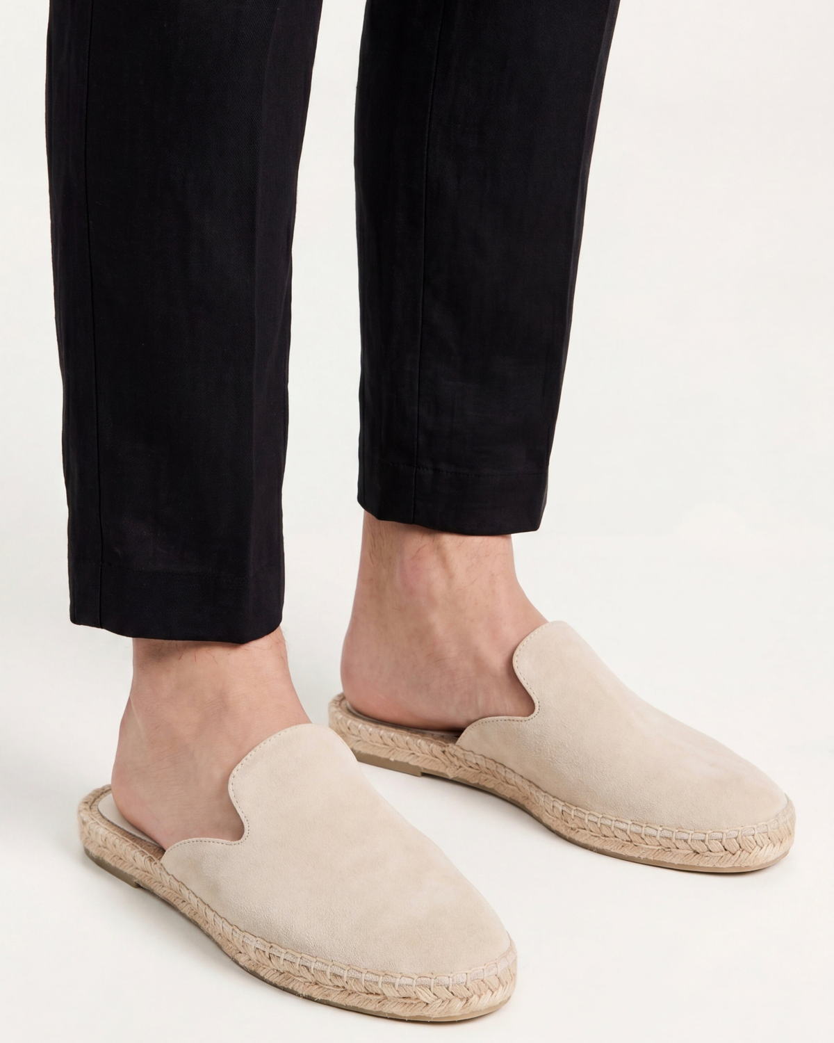 Mule Cap-Ferrat sable — porté