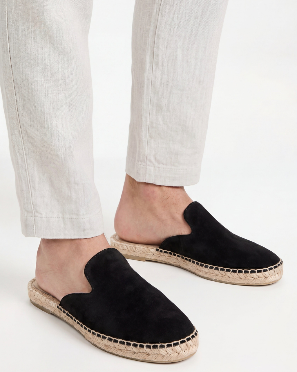 Mule Cap-Ferrat noir — profil