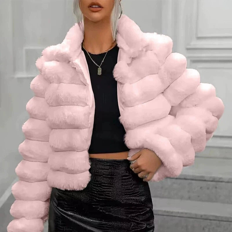 BLANCHE — Manteau en Peluche