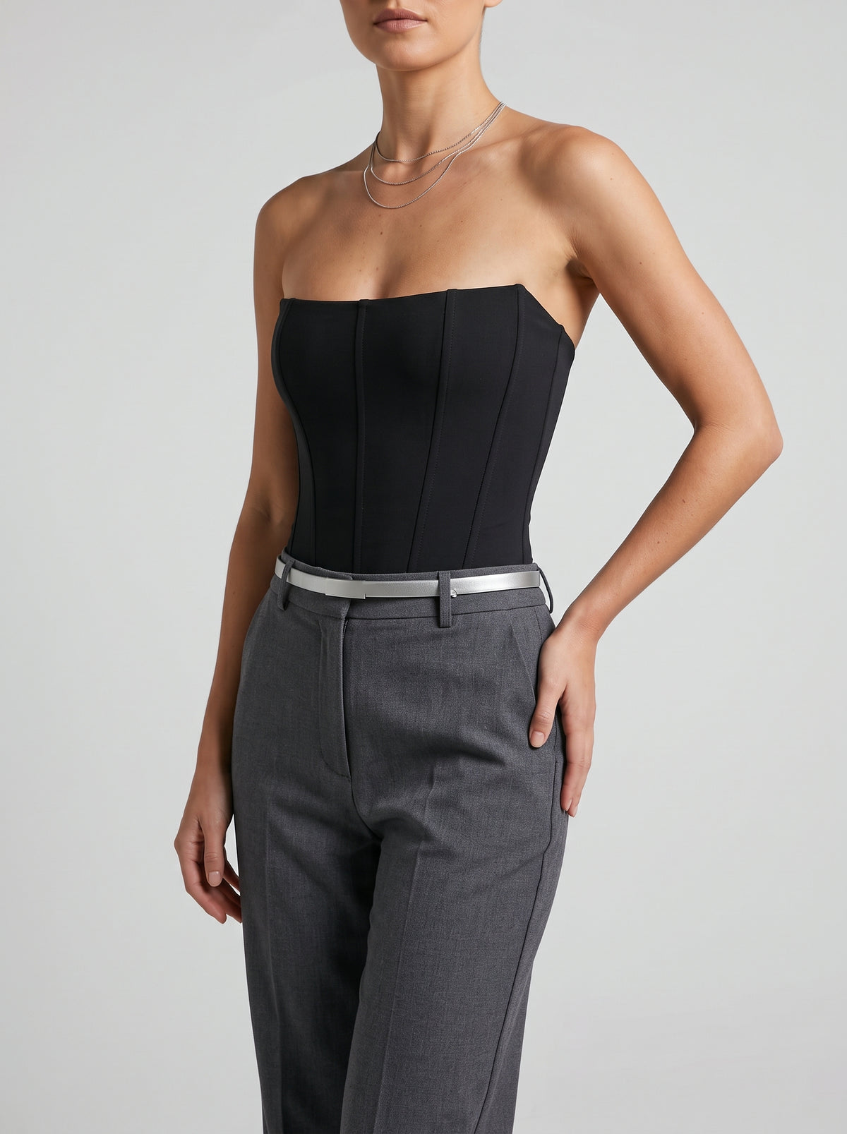 Kelly Satin Corset Top