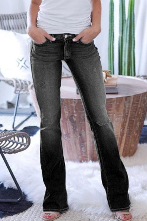 Jean Taille Basse Extensible Style 70's