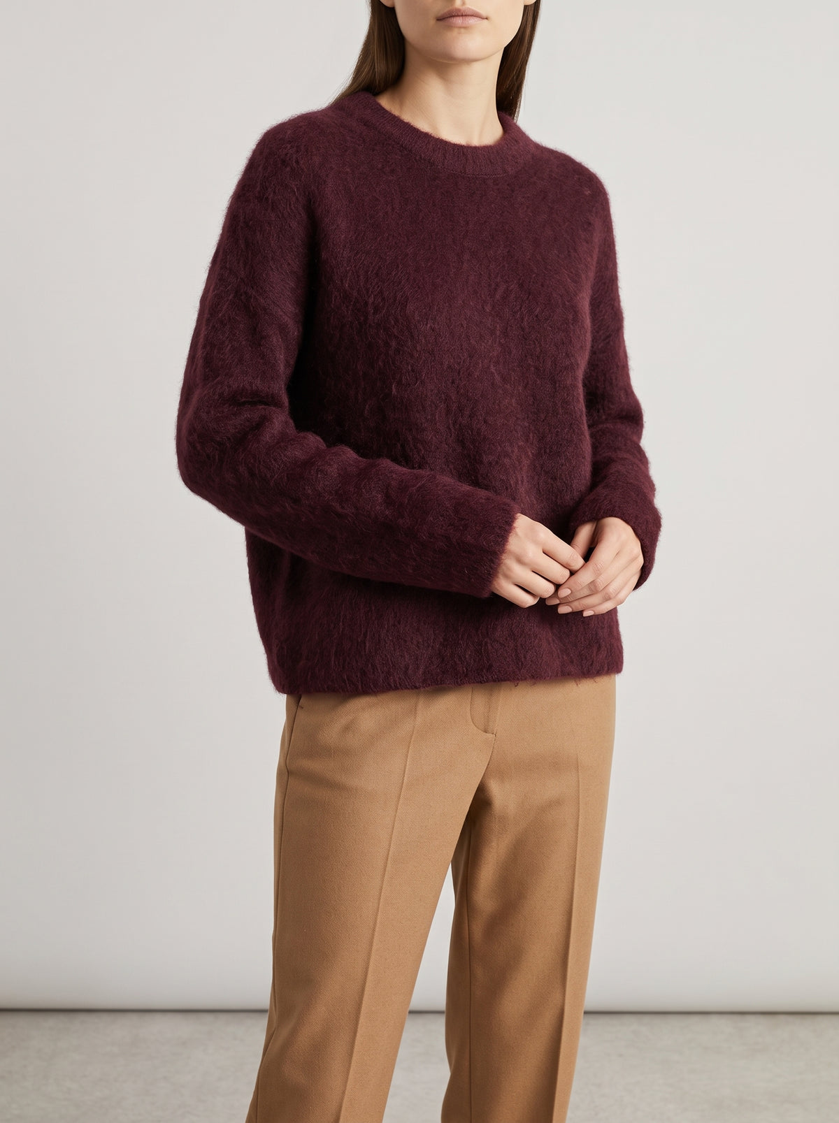 Blake Knitted Jumper - Burgundy
