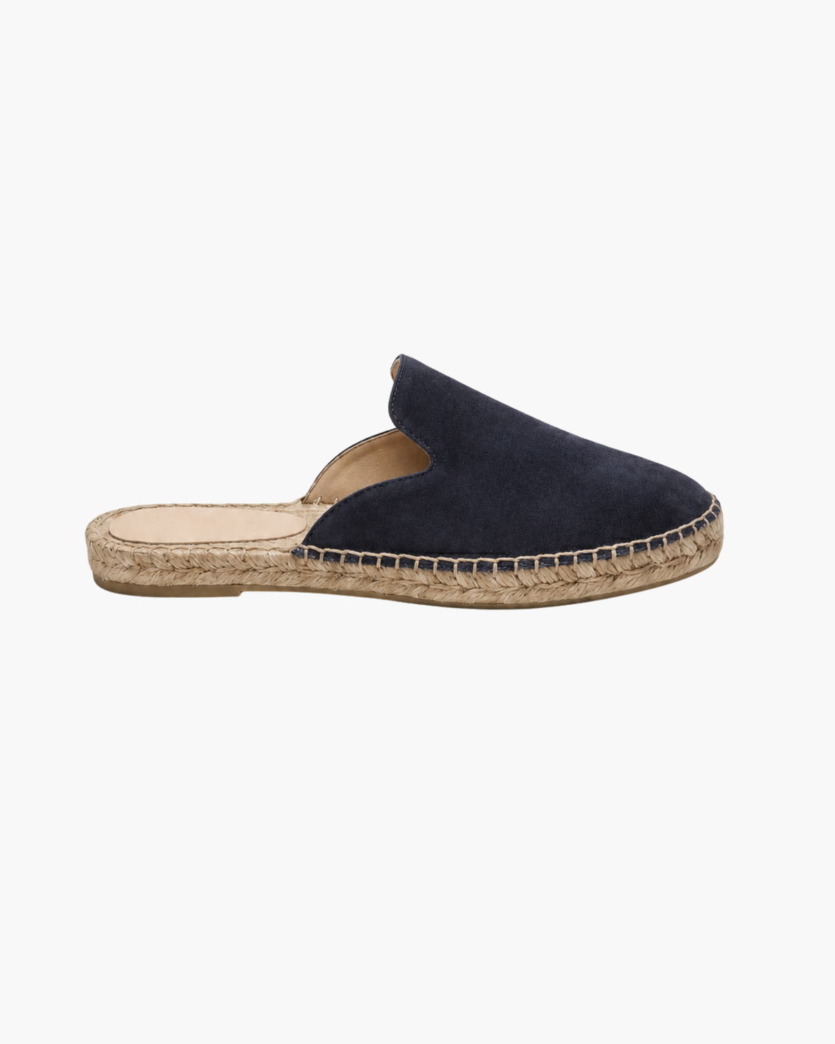 Mule Cap-Ferrat en suède marine — vue principale