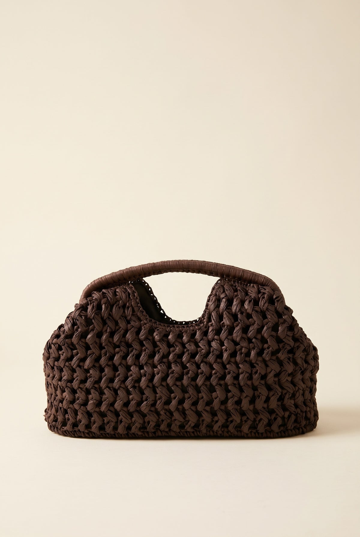 Pochette Celeste coquillage en paille tressée
