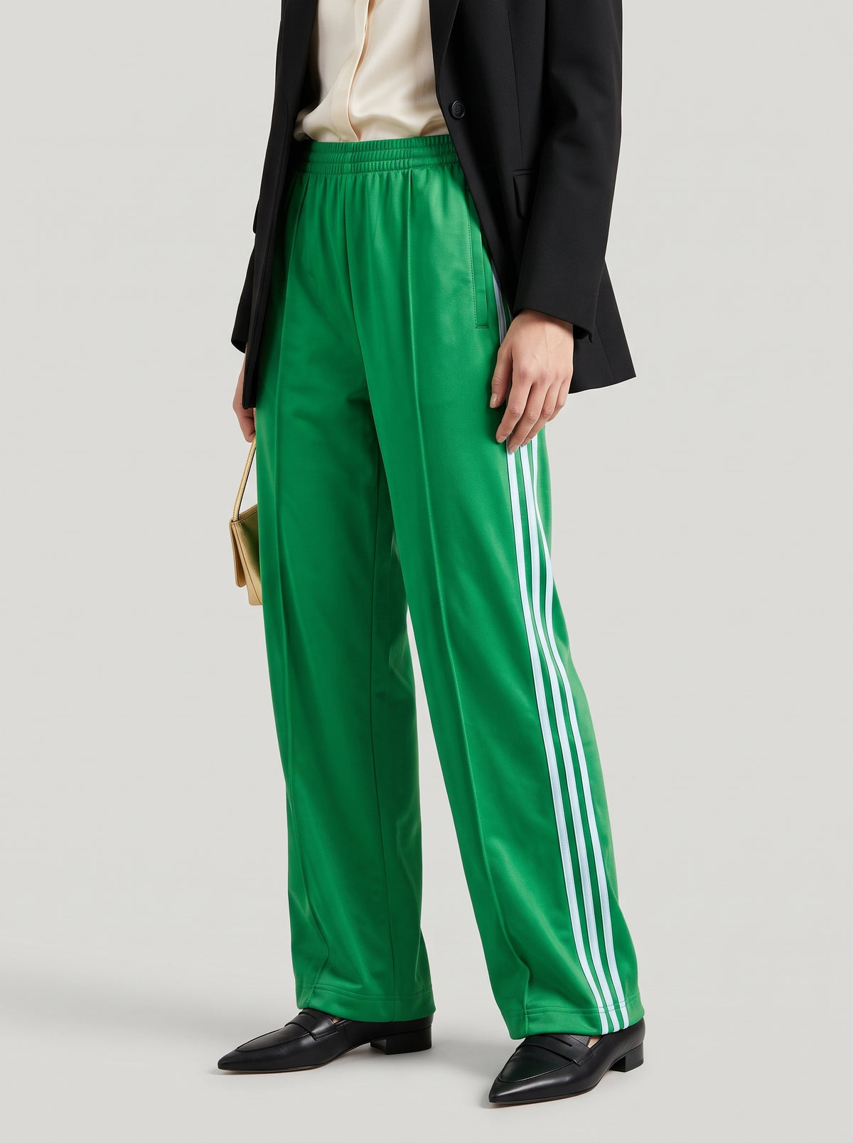 Pantalon de jogging Sandra à rayures - Vert