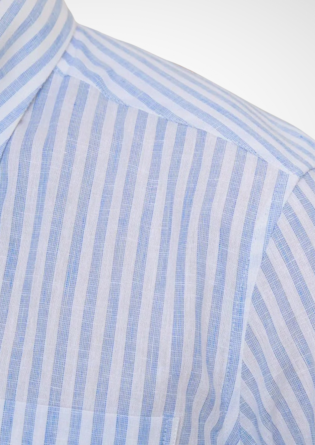 Chemise côtière rayée Portofino bleu clair