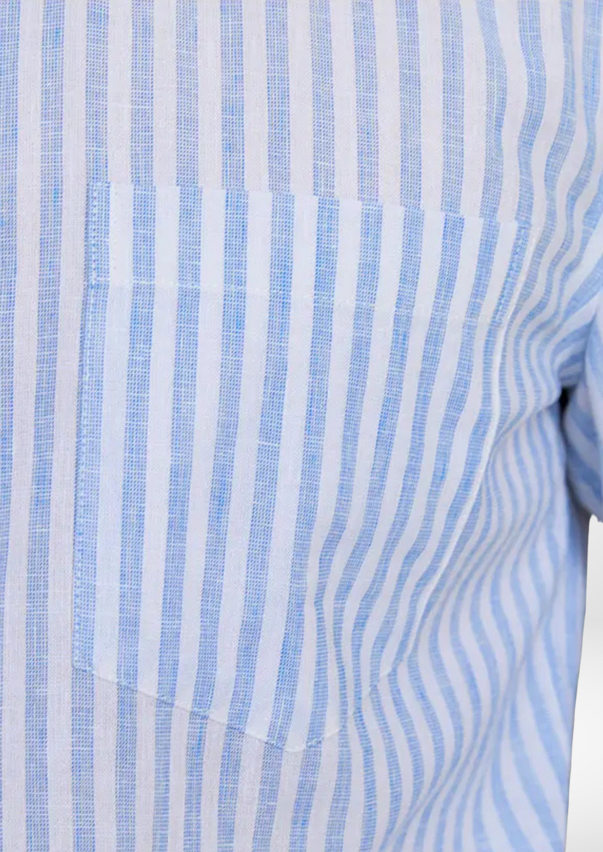 Chemise côtière rayée Portofino bleu clair