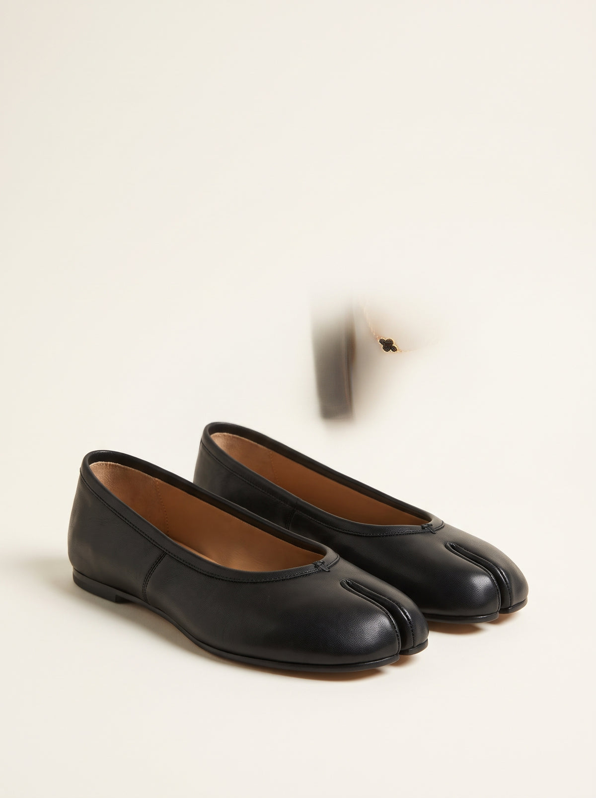 Bianca Split-Toe Faux Leather Mules